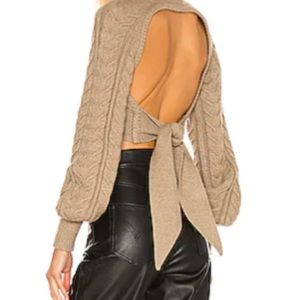 COPY - NWT Camila coehlo safaa knit backless sweater